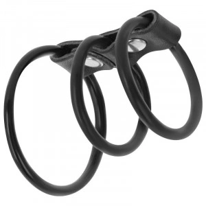 Darkness Flexible Cock Rings Set Of 3 - Img 3