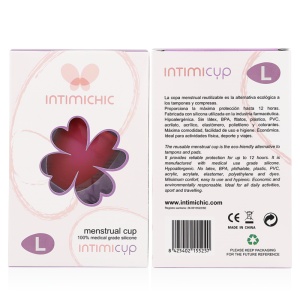 Intimichic - copo menstrual grau médico silicone - tamanho L - Img 2