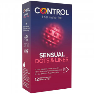 Preservativos Control Sensual Dots & Lines 12 Und