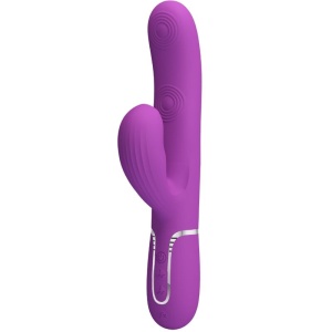 Pretty Love - Perlita 3 Em 1 Multifuncional Coelho Vibrador Roxo - Img 1