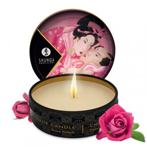 Vela Massagem Shunga Afrodisíaca Rosa