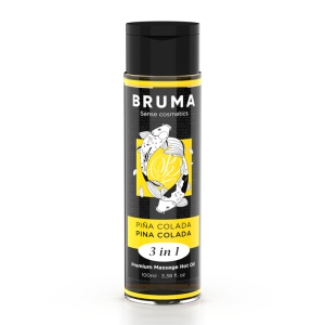 Bruma - Óleo De Massagem Premium Efeito Calor Sabor Pina Colada 3 Em 1 - 100 Ml - Img 2