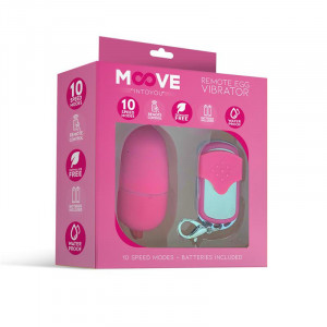 Ovo Vibratório Tamanho Médio Controlo Remoto Rosa