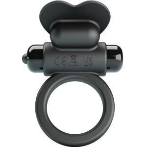Pretty Love - Anel Vibratório Debonaire Coelho 10 Vibrações Preto