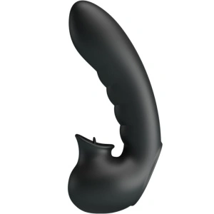 Pretty Love - Hobgoblin Vibrating Finger Case 12 Vibrações + Estimulador De Clitóris Preto - Img 2