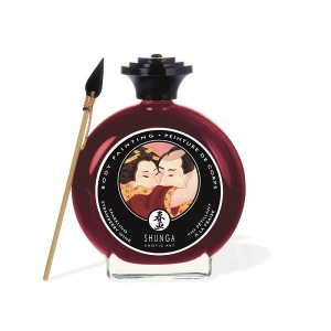 Tinta Corporal Shunga Morango & Champanhe 100ml