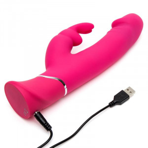 Vibrador De Coelho De Densidade Dupla Do Coelho Feliz Realístico - Img 5