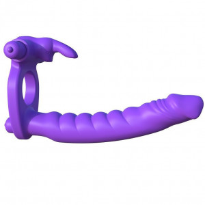 Fantasy C-Ringz Silicone Double Vibrator Coelho - Img 3