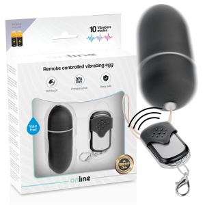 Ovo Vibratório Online Controle Remoto Preto