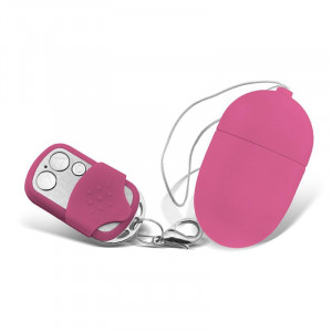 Ovo Vibratório Tamanho Médio Controlo Remoto Rosa