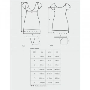 Babydoll e Tanga Imperia Preto