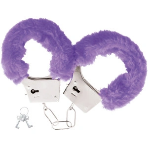 Darkness Pleasure Furry Handcuffs Purple - Img 2