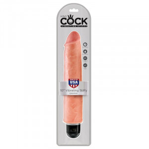 King Cock 25,4 Cm Vibrante Stiffy - Carne - Img 2