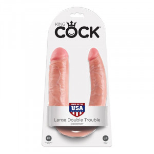 King Cock Em Forma De U Grande Dildo Dupla Problema - Img 7