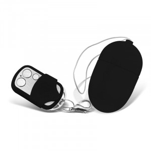 Ovo Vibratório Tamanho Médio Controlo Remoto Preto