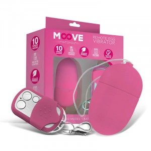 Ovo Vibratório Tamanho Médio Controlo Remoto Rosa