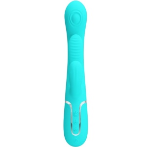 Pretty Love - Shania Triple Rabbit Multifuncional Vibrador 3 Em 1 Azul - Img 2