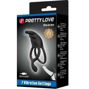 Anel Vibratório Pretty Love Seth Preto