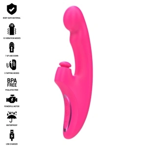 Intense - Emi Vibrador 13,5 Cm Multifunção 3 Em 1 10 Vibrações Rosa