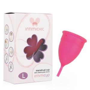 Intimichic - copo menstrual grau médico silicone - tamanho L