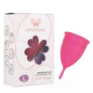 Intimichic - copo menstrual grau médico silicone - tamanho L