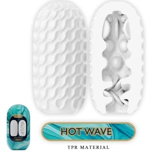 Pretty Love - Masturbador Masculino Hot Wave Silicone Branco - Img 2