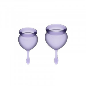 Satisfyer Sentir Bom Menstrual Cup Roxo 15 + 20Ml - Img 1