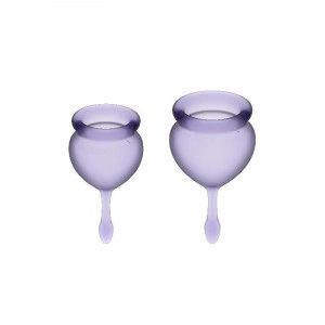 Satisfyer Sentir Bom Menstrual Cup Roxo 15 + 20Ml - Img 1