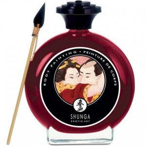 Tinta Corporal Shunga Morango & Champanhe 100ml