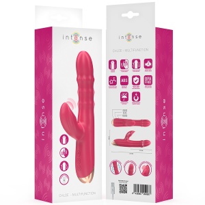 Vibrador Multifuncional Intense Chloe 3 em 1 Vermelho