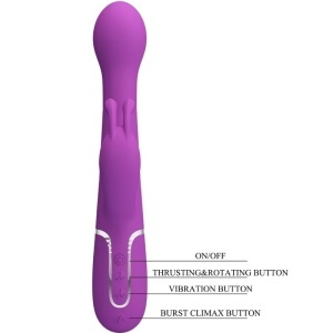 Vibrador Pretty Love Dejon Multifuncional Roxo