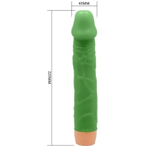 Vibrador Realista Baile Bill Verde 22,5 Cm