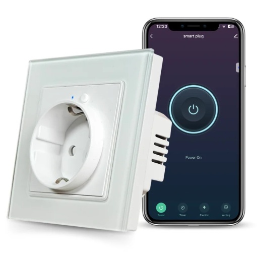 Inteligentne gniazdo iUni SS1, WiFi, 16A, monitorowanie zasilania, Smart Life / Tuya APP, kompatybilne z Alexa / Google Assistant
