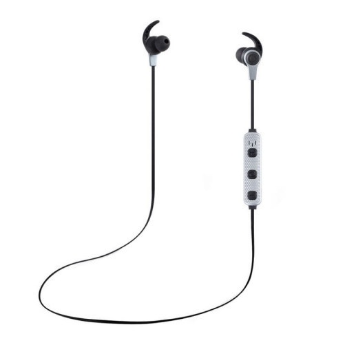iUni CB41 Sport Bezprzewodowy zestaw słuchawkowy Bluetooth, zestaw głośnomówiący, mikrofon, regulacja głośności, magnes, szary