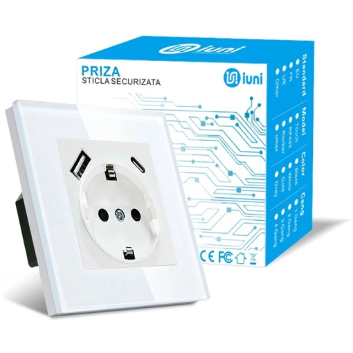 iUni UC1, 16A, porty USB-A i USB-C, 16A