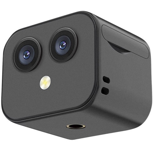 Kamera szpiegowska iUni D3 z podwójnym obiektywem, 8 GB, Wi-Fi, 4K, 170 stopni, czujnik ruchu
