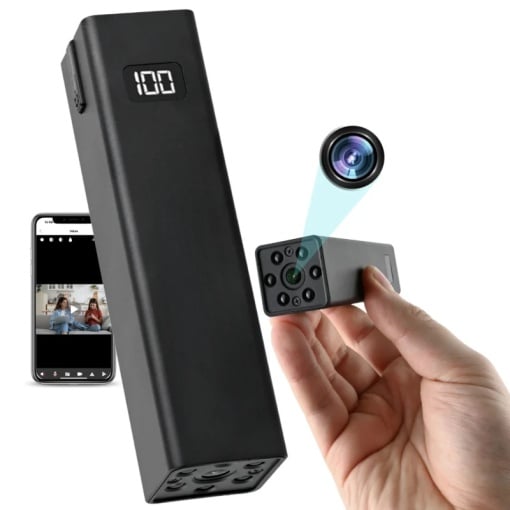 Kamera Szpiegowska w Akumulatorze Zewnętrznym iUni W25, Wi-Fi, Noktowizor, Full HD, 3600mAh