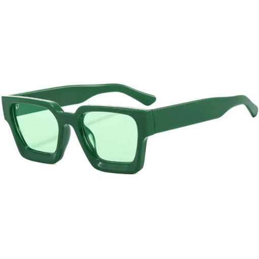 Okulary przeciwsłoneczne iUni iEye Retro Square, UV400, zielone