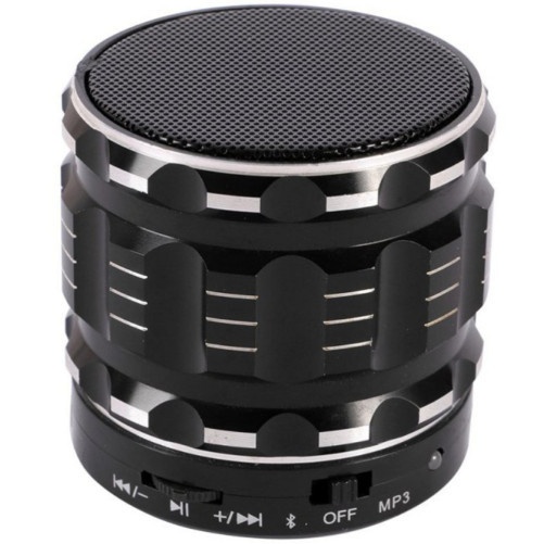 Przenośny głośnik Bluetooth iUni DF12, gniazdo kart, metal, czarny