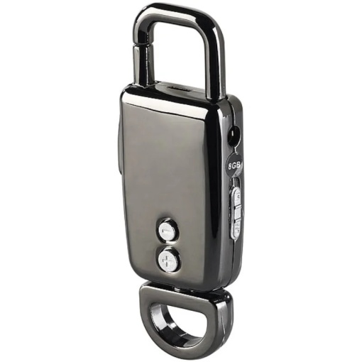 Breloc Spion iUni BR11 iUni iUni iUni BR11, 8 GB, odtwarzacz MP3, czarny