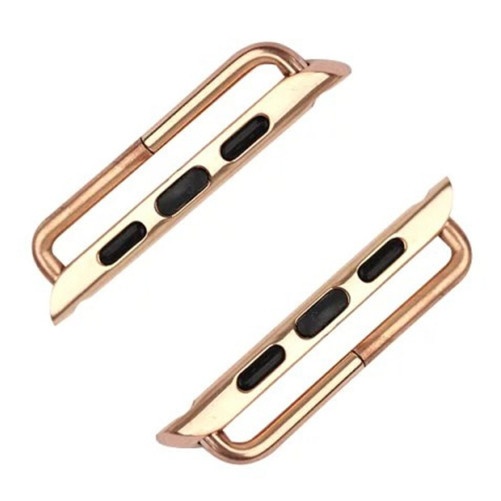 Klamra iUni kompatybilna z Apple Watch Ultra/SE/8/7/6/5/5/4/4/3/2/1, 38 mm, stal nierdzewna, różowe złoto