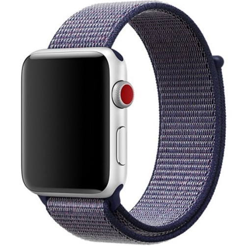 Pasek iUni kompatybilny z Apple Watch Ultra/SE/8/7/6/5/5/4/4/3/2/1, 40 mm, Nylon Sport, tkany pasek, Midnight Blue