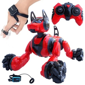 iUni 800A Inteligentny robot sterowany gestami i pilotem, obrót 360°, czerwony - Img 4