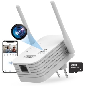 iUni RP1 Mała kamera WiFi ze wzmacniaczem sygnału, 8GB, Full HD, podgląd na żywo w telefonie
