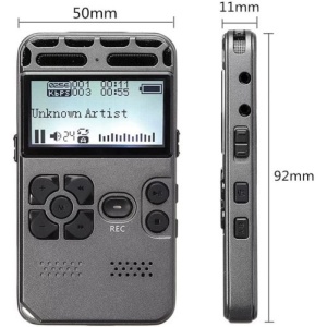 iUni V35 Mini cyfrowy dyktafon, 8 GB, aktywacja głosem, odtwarzacz MP3 - Img 10