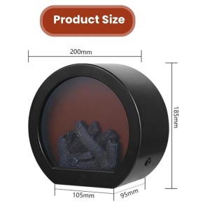Kamera Wideo iUni TH-798, Małaaturowy Kominek Elektryczny, Wi-Fi, Full HD, 32GB, Podgląd na żywo w telefonie - Img 9