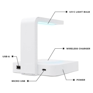 Ładowarka bezprzewodowa Fast Charge 10 W z funkcją czyszczenia UV-C iUni X15 - Img 11