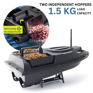 Łódka Zanętowa iUni V700, 2 Pojemnikami, Pojemność 1.5 kg, 500m, 12000mAh, 5.4km/h, Zdalne sterowanie 2.4GHz - Img 7