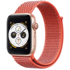Pasek iUni kompatybilny z Apple Watch Ultra/SE/8/7/6/5/4/3/2/1, 40 mm, Nylon Sport, tkany pasek, pomarańczowy - Img 1