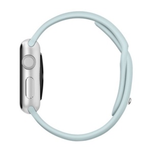 Pasek iUni kompatybilny z Apple Watch Ultra/SE/8/7/6/5/5/4/3/2/1, 42 mm, silikonowy, turkusowy - Img 5
